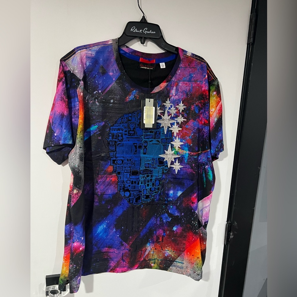 Robert Graham Limited Edition USA T-Shirt 2XL RARE NWT